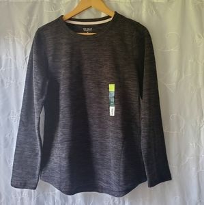 NWT Tek Gear gray long sleeve fleece